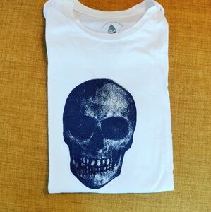 ✨ 4/$15 Skull Screen Printed T shirt Made by Local Seattle Artist